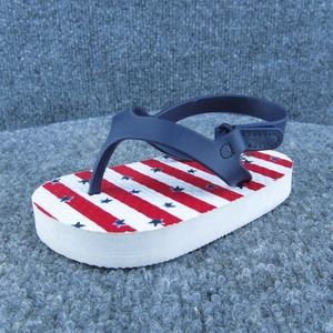 Old Navy Boys Flip Flop Shoes Blue‎ Synthetic Hook & Loop Size T 5 Medium